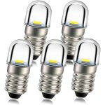 5 pièces e10 douille de base ampoule led 1w 4. 5v blanc remplacer torche phare phare mini lampe frontale ... 5 pièces e10 douille de base ampoule led 1w 4. 5v blanc remplacer torche phare phare mini lampe frontale ...