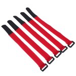 5 pices / ensemble duuti sport cyclisme quitation rglable en nylon vlo guidon cravate sangles (rouge) ...