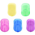 5 pièces feuille de savon portable jetable - idéal pour randonnée, voyage et camping 5 pièces feuille de savon portable jetable - idéal pour randonnée, voyage et camping