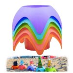 5 porte - gobelets de plage pour boissons, dessous de verre de sable