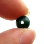 50 pi�ces doux carpe p�che perles caoutchouc vert fonc� rond flottant plate - forme perles carpe p�che ...