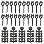 50pcs perles de caoutchouc pour carpe hameon 20pcs vis d'appt chod rigs accessoires de pche carpe ...
