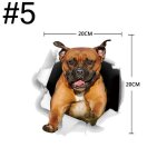5� autocollant de voiture en pvc, 2 pi�ces / lot, joli chien chat, autocollants imperm�ables, style ...