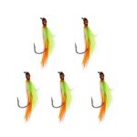 5pcs mouches de p�che a la mouche leurre ensemble leurres a mouche yd6514