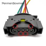 5pin black 1 pc with 15cm wire capteur de dbitmtre d'air automatique, prise etanche, connecteur electronique ...