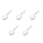 5x badge de cartes retractable d'identite de passe de ski transparent blanc avec codon de boucle telescopique ... 5x badge de cartes retractable d'identite de passe de ski transparent blanc avec codon de boucle telescopique ...