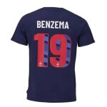 6 ans - t - shirt - fff - benzema - bleu - manches courtes - enfant