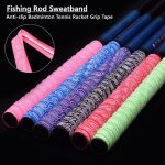 6 couleurs de canne a pche sport antidrapante de 1. 6m, bande d'enroulement, poigne de tennis, bricolage, ...