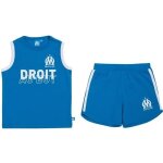 6 mois - dbardeur + short bb - olympique de marseille - collection officielle - coton - bleu - garon ...