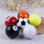 6 pc / lot equipement de golf football basket - ball table baseball balles de golf roman double balle ...