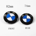 6 pi�ces fibre de carbone embl�me logo sigle bmw capot / coffre 82mm / 74mm / 68mm s�rie