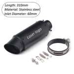 D 60mm - s. c laser silencieux de moto a enfiler pit bikes, escape pipes, d343, z900, ninja 300, nvx ... D 60mm - s. c laser silencieux de moto a enfiler pit bikes, escape pipes, d343, z900, ninja 300, nvx ...