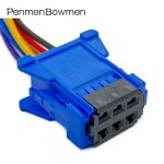 6p wire harness 1pc with 15cm wire connecteur electronique de voiture sfp avec c�ble, contr�le de la ...