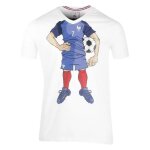 8 ans - t - shirt - fff - collection officielle - blanc - manches courtes - enfant gar�on