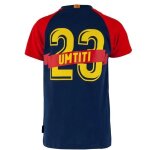 8 ans - t - shirt - fc barcelone - umtiti - enfant - manches courtes - 100% coton - bleu