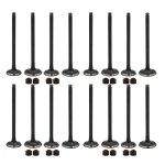 8 pairs kit de tige de soupape d'admission et d'�chappement de pi�ces de moteur de moto pour honda vfr30 ...