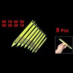 8 pices en plastique jaune ligne de pche rparation filet aiguille navettes
