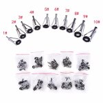 80 pi�ces / lot bricolage canne a p�che anneaux pour kit de r�paration acier inoxydable et c�ramique ...