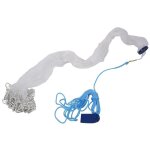 8ft 2. 4m filet de pêche appât facile jeter a la main moulé 3 / 4 pouces forte maille en nylon + sinker ... 8ft 2. 4m filet de pêche appât facile jeter a la main moulé 3 / 4 pouces forte maille en nylon + sinker ...