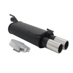 A3882e76 ; pot silencieux echappement acier pour opel kadett e berline , cabriolet de type e - - cc de ...