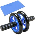 Ab roller avec tapis a genoux double roue roue abdominale entranement musculaire formateur exercice ...