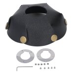 Abat - jour d'ext�rieur en cuir 2025, style antique, portable et polyvalent, pour le camping, noir