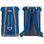 Abbey sac a dos scolaire - fermeture aimantee - cuir pu look vintage - 100 polyester 300x300d - bleu Abbey sac a dos scolaire - fermeture aimantee - cuir pu look vintage - 100 polyester 300x300d - bleu