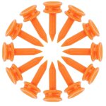 Accessoires de golf, tee de golf, goupille de limite de golf, porte - balle en plastique 25 mm, orange ...