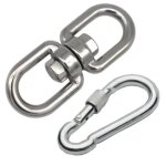 Accessoires de hamac en acier inoxydable, plaques de partenaires de yoga, balanoire, face chaise, crochet, ...