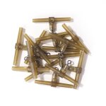 Accessoires de pche a la carpe, 15 pices, perles coulissantes, pivots, pour hameon, lien latral, ...