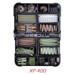 Accessoires de pche a la carpe, kit complet, emerillons et boutons - pression, manchons en caoutchouc ...