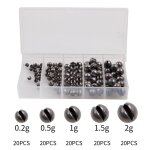 Accessoires de pche, clip de pche, poids plume, 100g 0. 2g 1g 0. 5g 2g, 1. 5 pices