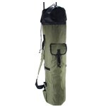 Accessoire sangle rglable forme cylindrique bobine de stockage grande capacit sac de canne a pche ...