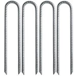 Accessoire pour tente, piquets de trampoline en forme de u, longs piquets, rsistant au vent, ancre au ...