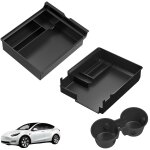 Accessoires compatible tesla model y et model 3 - organisateur console centrale voiture boite plateau ... Accessoires compatible tesla model y et model 3 - organisateur console centrale voiture boite plateau ...