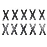 Plaque d immatriculation tiflex pour auto lettre x / 45mm neuf