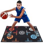 Acdsgd - tapis d'�tape de basket - ball, 2mm caoutchouc pliable tapis d'entra�nement de basket - ball ...
