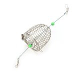 Acier inoxydable petite cage pige a pche panier fil de pche leurre dispositif d'alimentation en cage ...