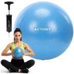 Actiget ballon pilates 22 cm avec pompe de gymnastique pour exercices de r��ducation, gonflable bleu