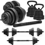Halt�res r�glables - springos - 30 kg - kit musculation - compact - universel