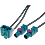 Adaptateur antenne 2x fakra m / double fakra f - vw mfd2 / rcd300 / rns - 510 / rns2