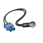 Adaptateur antenne double fakra (m) > iso plug (m)