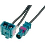 Adaptateur antenne fakra m / double fakra f - audi rns - e