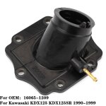 Adaptateur de carburateur de moto, colle de collecteur d'admission pour kawasaki kdx125 kdx125sr 1990 ...