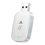Adaptateur carplay android auto filaire vers sans fil 2 en 1 usb wifi blanc yonis