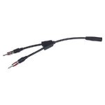 Adaptateur doubleur antenne - 1 din femelle vers 2 din male - ant625