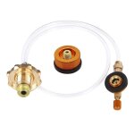 Adaptateur de recharge de propane pour cuisinire a gaz de camping en plein air, adaptateur de rservoir, ...