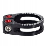 Adaptateur de tige de selle de vlo avec collier de serrage, noir 31, 8 mm