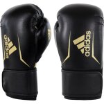 Adidas speed 100 gants de boxe noir / or 16oz Adidas speed 100 gants de boxe noir / or 16oz