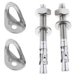 Ages 4 pices 25kn 304 acier inoxydable ancre cintre rock escalade fixation boulon point fixe expansion ...